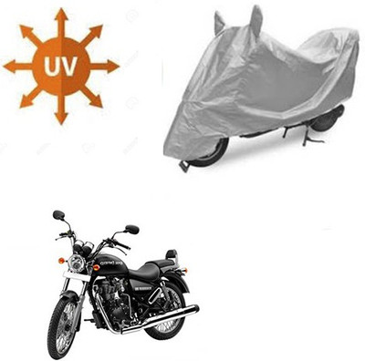 SRENTERPRISES Two Wheeler Cover for Royal Enfield(Thunderbird 350, Silver)