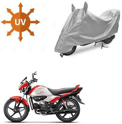 RPSENTTERPR Waterproof Two Wheeler Cover for Hero(Splendor I Smart, Silver)