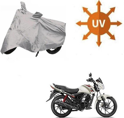 SRENTERPRISES Two Wheeler Cover for Suzuki(Sling Shot, Silver)