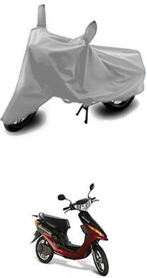 W proof Two Wheeler Cover for Indus(Yo Electron, Silver)