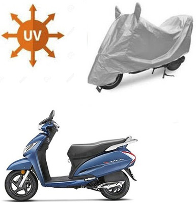 RPSENTTERPR Waterproof Two Wheeler Cover for Honda(Activa 125, Silver)