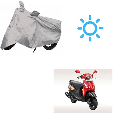 SRENTERPRISES Waterproof Two Wheeler Cover for Hero(Pleasure, Silver)
