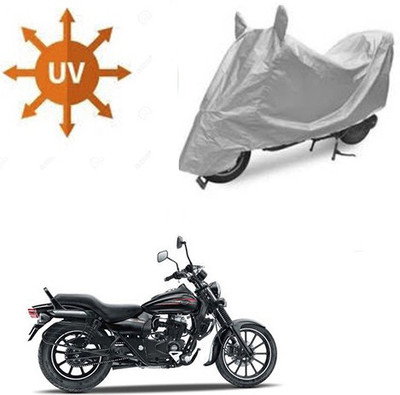 SRENTERPRISES Two Wheeler Cover for Bajaj(Avenger 150 Street, Silver)