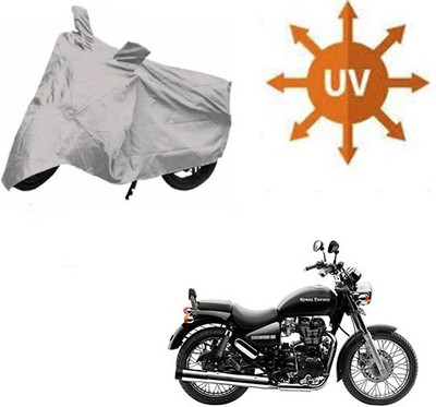 SRENTERPRISES Two Wheeler Cover for Royal Enfield(Thunderbird 500, Silver)