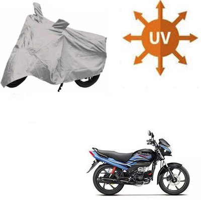 SRENTERPRISES Waterproof Two Wheeler Cover for Honda(Passion Pro, Silver)