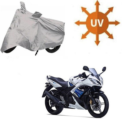 SRENTERPRISES Two Wheeler Cover for Yamaha(YZF R15 S, Silver)