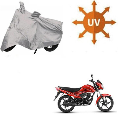 SRENTERPRISES Waterproof Two Wheeler Cover for Suzuki(Hayate, Silver)