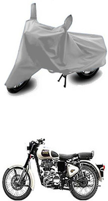 W proof Two Wheeler Cover for Royal Enfield(Silver)