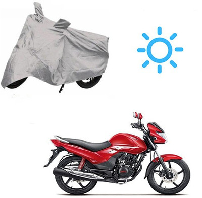 MOTOWORLD Waterproof Two Wheeler Cover for Hero(Achiever, Silver)