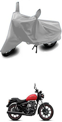 W proof Two Wheeler Cover for Royal Enfield(Silver)