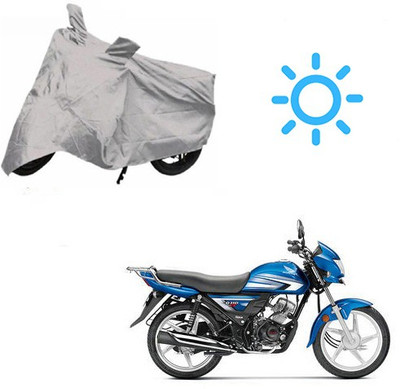 MOTOWORLD Waterproof Two Wheeler Cover for Hero(CD 110 Dream, Silver)