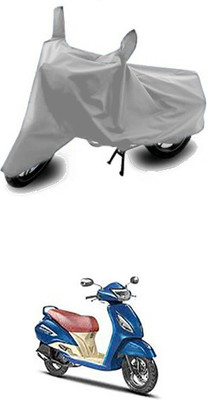 W proof Two Wheeler Cover for TVS(Silver)
