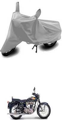 Billseye Two Wheeler Cover for Royal Enfield(Twin spark, Silver)