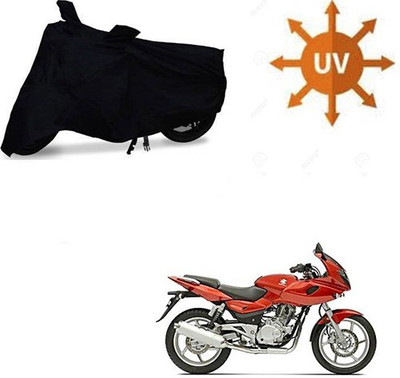 RPSENTTERPR Waterproof Two Wheeler Cover for Bajaj(Pulsar 220 DTS-i, Black)