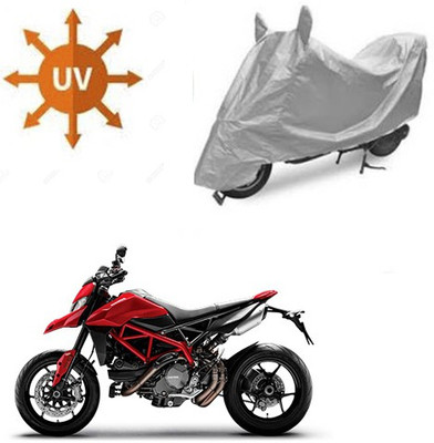RPSENTTERPR Waterproof Two Wheeler Cover for Ducati(Hyperstrada, Silver)