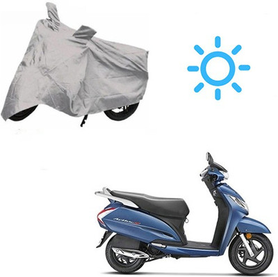 MOTOWORLD Two Wheeler Cover for Honda(Activa 125, Silver)