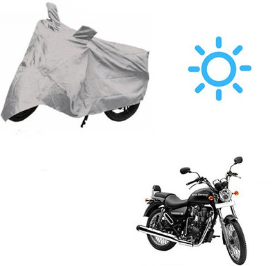 SRENTERPRISES Two Wheeler Cover for Royal Enfield(Thunderbird 350, Silver)