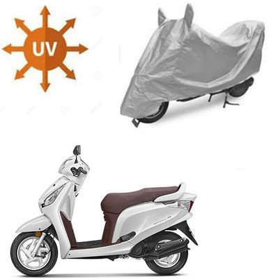 RPSENTTERPR Waterproof Two Wheeler Cover for Honda(Aviator, Silver)
