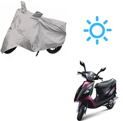 MOTOWORLD Waterproof Two Wheeler Cover for TVS(Scooty Streak, Silver)