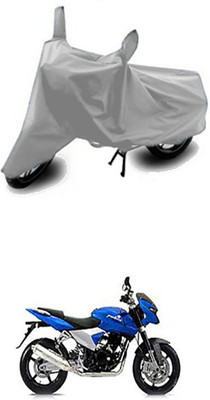 W proof Two Wheeler Cover for Bajaj(Pulsar 200 NS DTS-i, Silver)