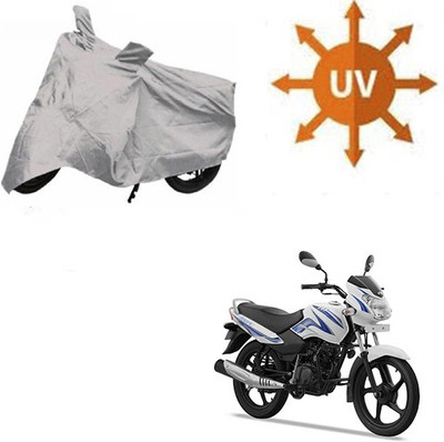 SRENTERPRISES Waterproof Two Wheeler Cover for TVS(Star Sport, Silver)