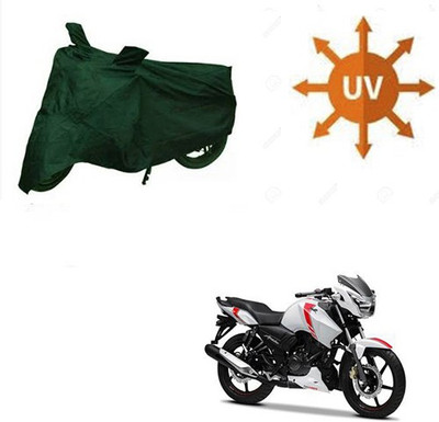 RPSENTTERPR Waterproof Two Wheeler Cover for TVS(Apache RTR 160, Green)