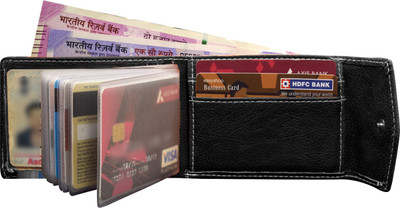 MATSS Wallet||Card Holder||Debit & Credit Card Holder||Business Card Holder||Card Case 15 Card Holder(Set of 1, Black)