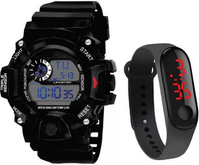 Brosti watch NEW LATEST RED LED llluminated Display led Digital Black  Digital Watch  - For Boys