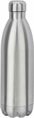 Bekner Vacuum Insulated Stainless Steel Water Bottle Thermos Hot and Cold Flask 1000 ml Flask(Pack of 1, Silver, Steel)