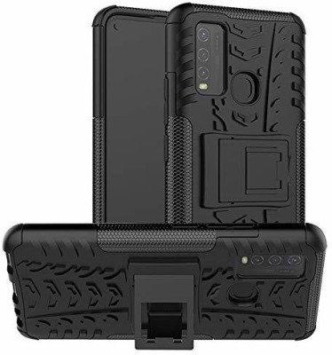 CONNECTPOINT Bumper Case for vivo Y20A(Black, Rugged Armor, Pack of: 1)