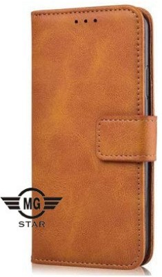 MG Star Flip Cover for Samsung Galaxy M31s PU Leather Case Cover with Card Holder and Magnetic Stand(Brown, Shock Proof, Pack of: 1)