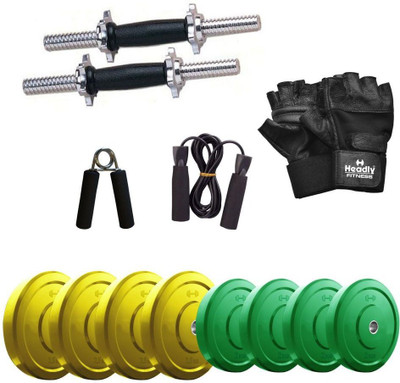 

Headly Premium CP-HR-18KGDMCOMBO3 Coloured Home Gym Kit