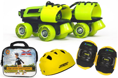 

Jaspo Next -Gen Eco Junior Combo (Skates+Helmet+Knee+Bag)Suitable For Age Upto 5 Years Skating Kit