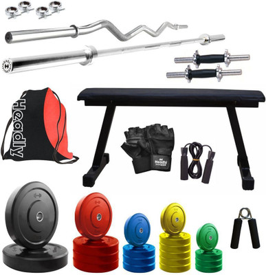 

Headly Premium CP-HR-75KGCOMBO7 Coloured Home Gym Kit