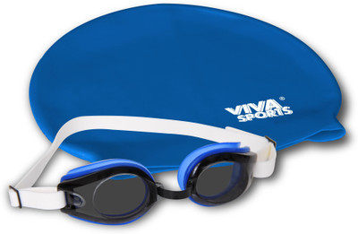 

Viva Sports Silicone cap & goggles Swimming Kit