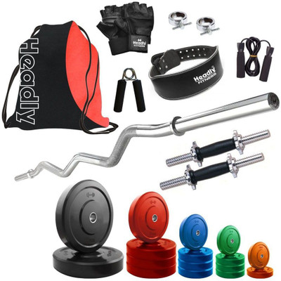 

Headly Premium CP-HR-62KGCOMBO23 Coloured Home Gym Kit