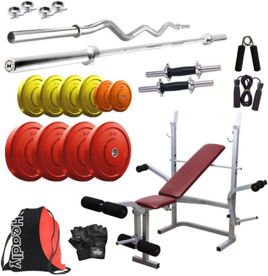 

Headly Premium CP-HR-32KGCOMBO8 Coloured Home Gym Kit