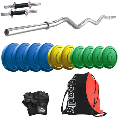 

Headly Premium CP-HR-25KGCOMBO4 Coloured Home Gym Kit