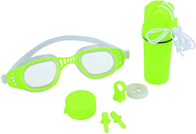 

Shrih Goggles, Nose Clip, Ear plugs And Storage Case Swimming Kit