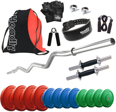 

Headly Premium CP-HR-40KGCOMBO23 Coloured Home Gym Kit