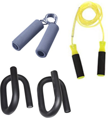 

Krazy Fitness S Shape Push Up Bars With Skipping Rope & Hand Grip Gym & Fitness Kit