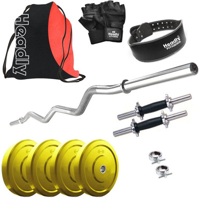 

Headly Premium CP-HR-10KGCOMBO24 Coloured Home Gym Kit