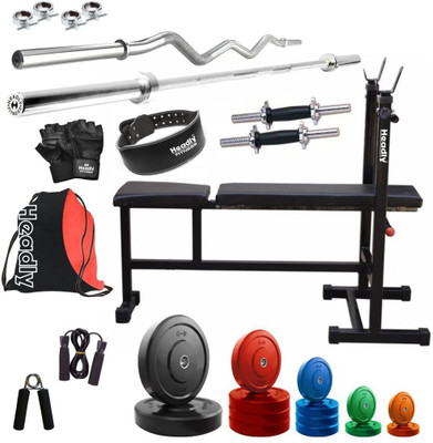 

Headly Premium CP-HR-58KGCOMBO6 Coloured Home Gym Kit