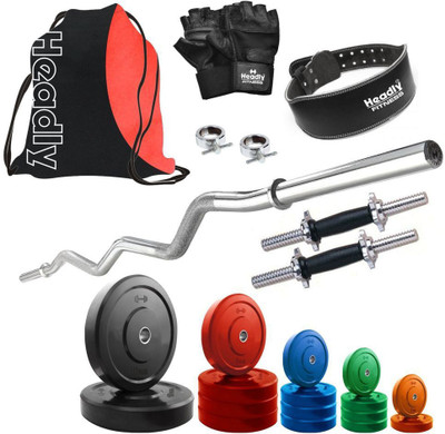 

Headly Premium CP-HR-62KGCOMBO24 Coloured Home Gym Kit
