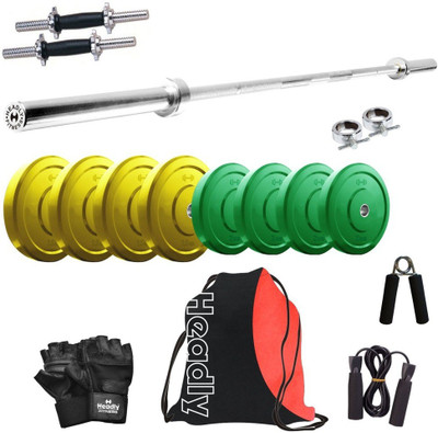 

Headly Premium CP-HR-18KGCOMBO9 Coloured Home Gym Kit