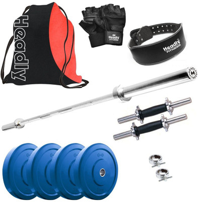 

Headly Premium CP-HR-12KGCOMBO30 Coloured Home Gym Kit