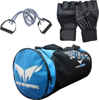 

Mor Sporting Weight Lifting gloves, double Toning Tube and Duffle Bag Gym & Fitness Kit