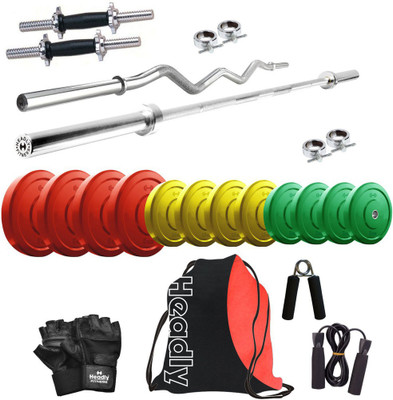 Headly Premium CP-HR-38KGCOMBO2 Coloured Home Gym Kit