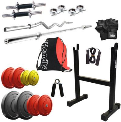 

Headly Premium CP-HR-45KGCOMBO13 Coloured Home Gym Kit