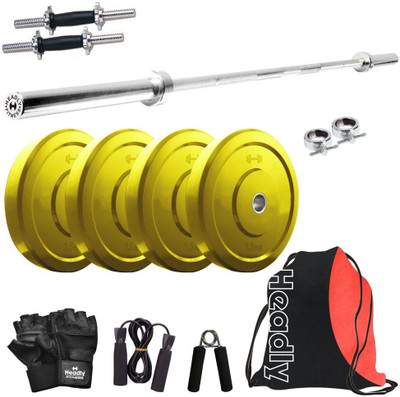 

Headly Premium CP-HR-10KGCOMBO9 Coloured Home Gym Kit